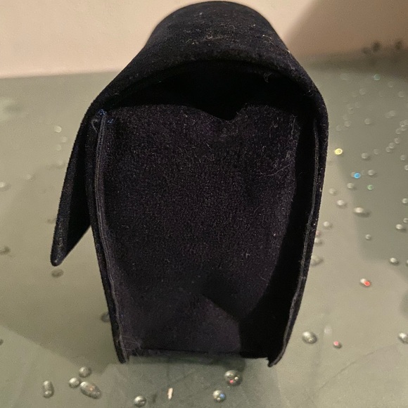 CHOPARD BLUE SUEDE WATCH & JEWELRY TRAVEL CASE POUCH 4”x4”x2” - Picture 4 of 9